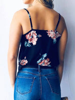 Navy Floral Tank