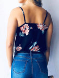 Navy Floral Tank