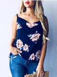 Navy Floral Tank