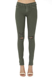 Kancan Olive Distressed Jeans