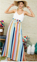 Multi Color Stripe Maxi Dress