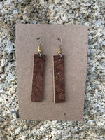 Cork bar earrings