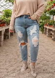 Judy Blue Light Wash Distressed Jeans