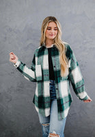 Green Plaid Shacket