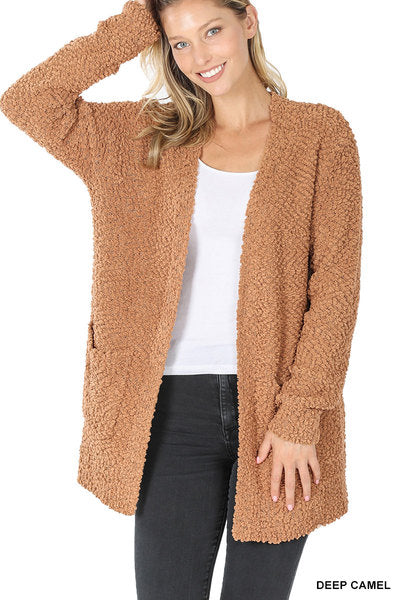 Popcorn Cardi - Camel