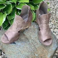 Taupe Wedge Sandal