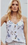 Button Down Floral Tank